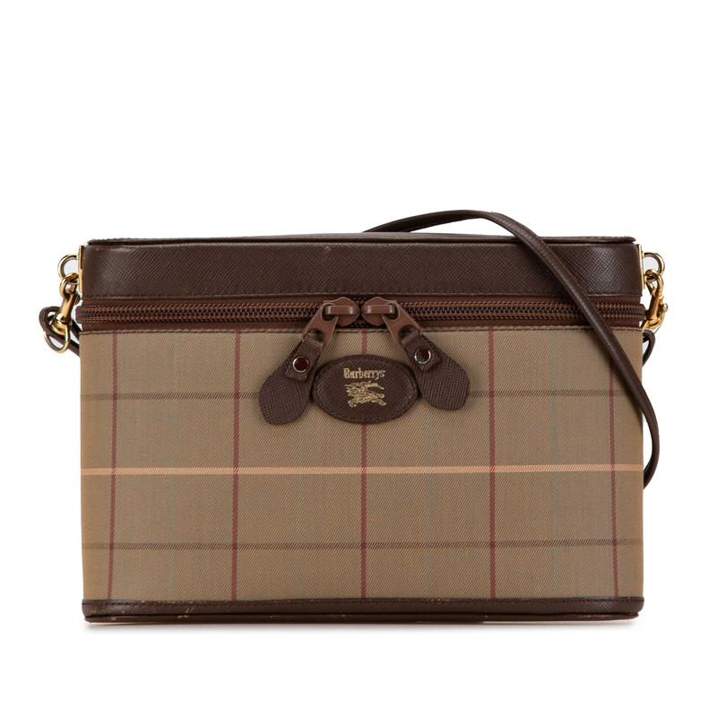BURBERRY バーバリー チェック ショルダーバッグ カーキ