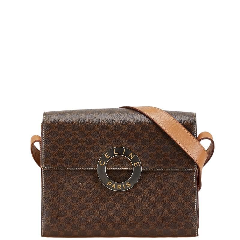 CELINE（セリーヌ） マカダム ロゴ 斜め掛け ショルダーバッグ 