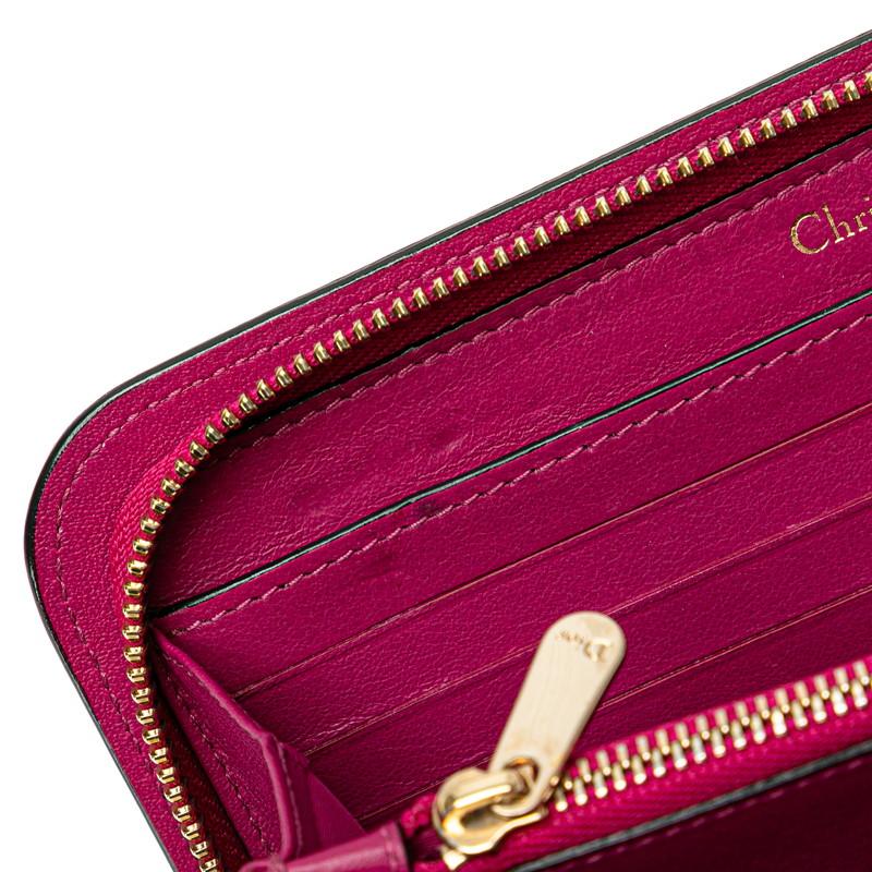 ディオール ディオリッシモ ラウンドファスナー 長財布 ブラック  