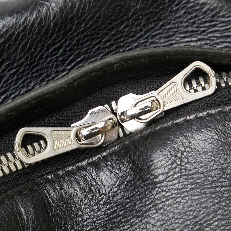 【美品】バレンシアガ　リュック　Bロゴ　シルバー金具　バックパック　レザー　黒色 BALENCIAGA バレンシアガ Bロゴ リュック バックパック 580026