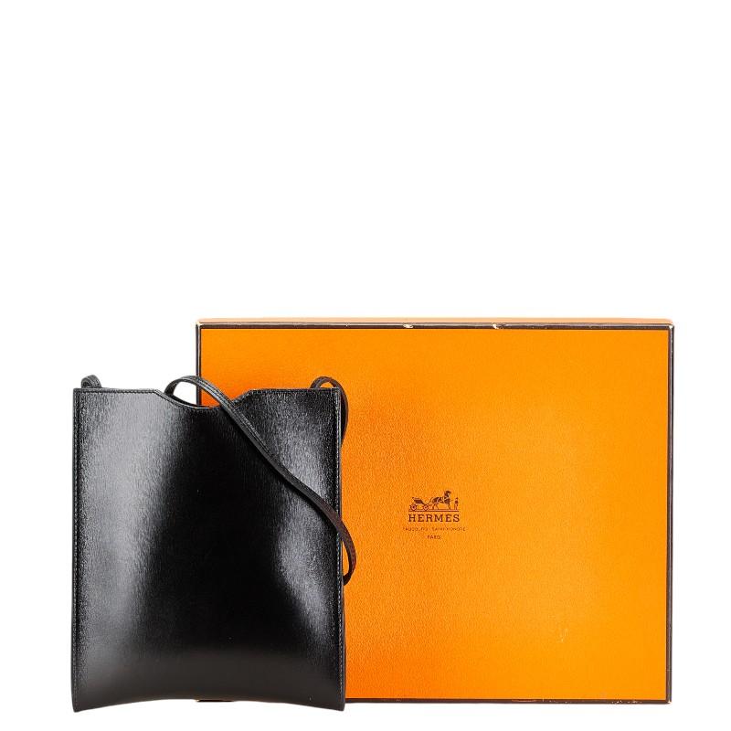 HERMES（エルメス） オニメトゥ 斜め掛け ショルダーバッグ ブラック