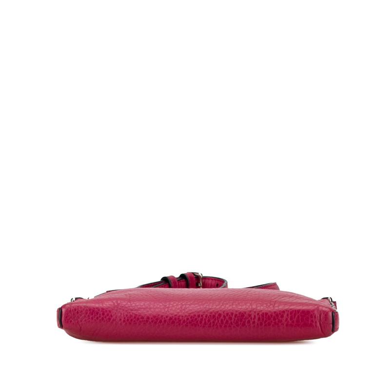 LOEWE（ロエベ） ヘリテージ ショルダーバッグ ピンク レザー 