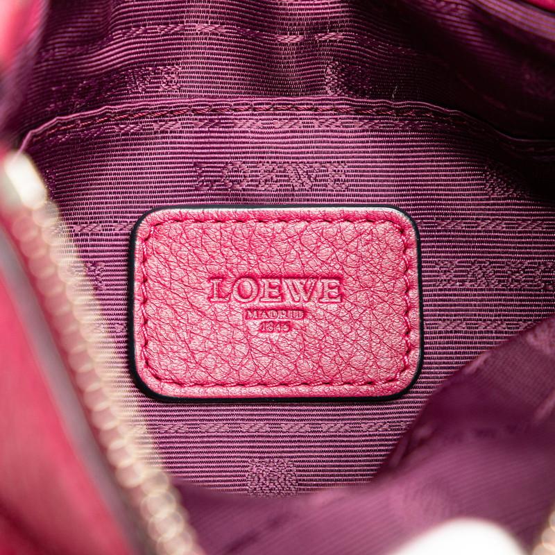 LOEWE（ロエベ） ヘリテージ ショルダーバッグ ピンク レザー 