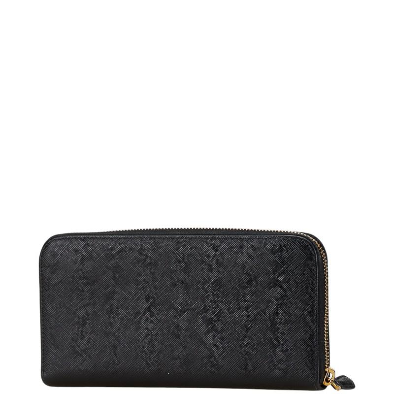 PRADA プラダ リボン ラウンドファスナー 長財布 1ML506 ブラック  