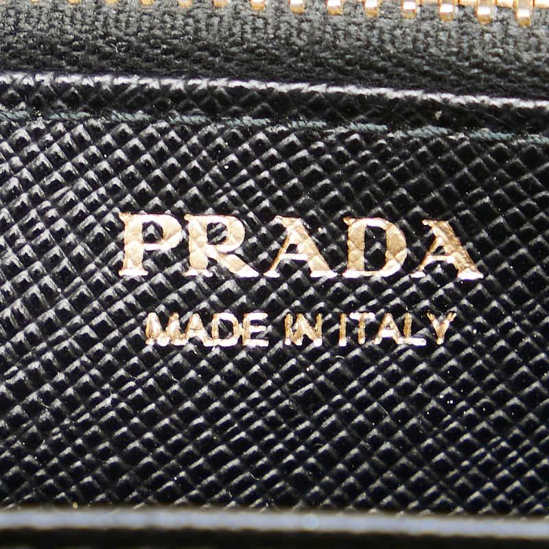 PRADA（プラダ） リボン ラウンドファスナー 長財布 1ML506 ブラック
