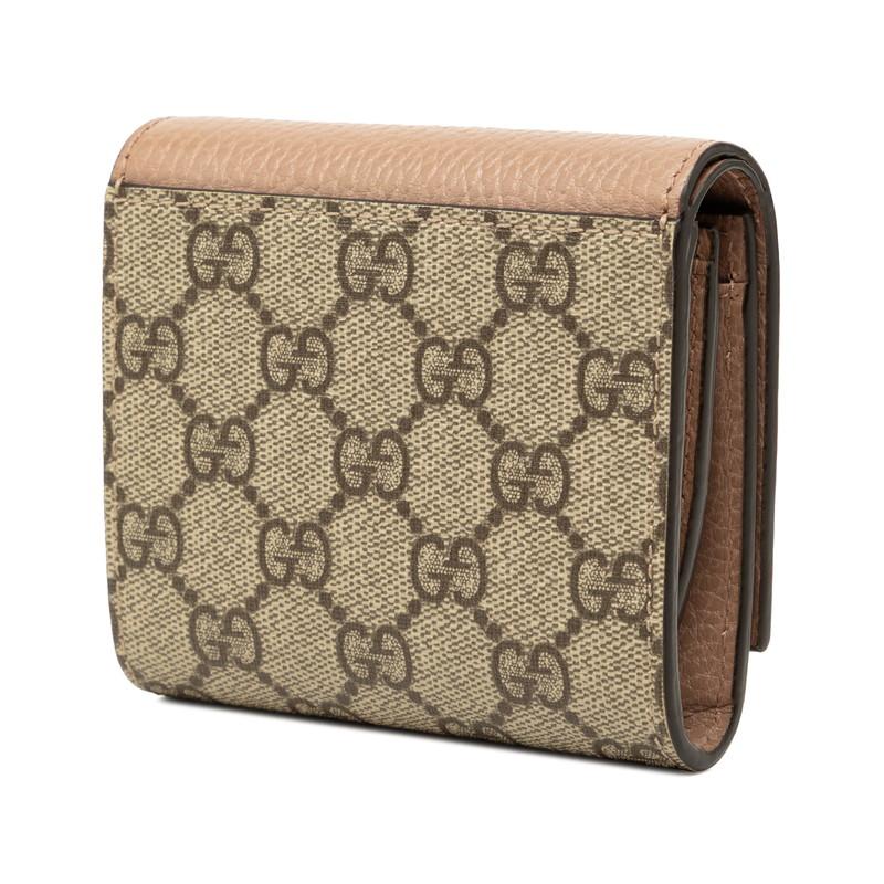 GUCCI（グッチ） GGマーモント GGスプリーム 二つ折り財布 598587