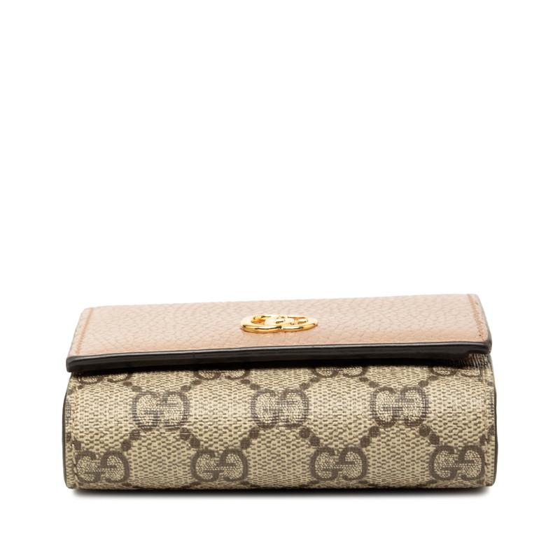 GUCCI（グッチ） GGマーモント GGスプリーム 二つ折り財布 598587