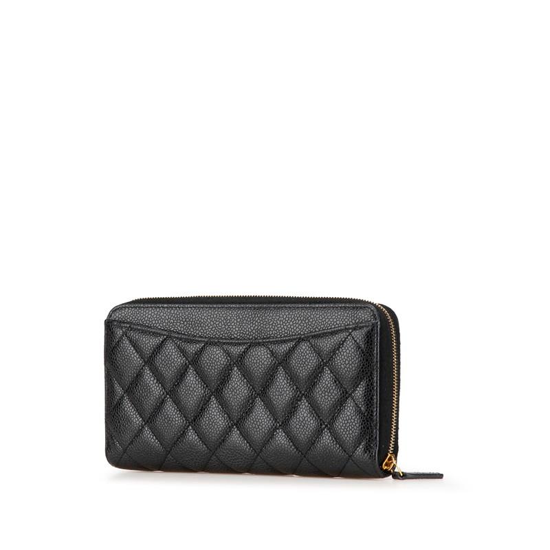CHANEL（シャネル） マトラッセ ココマーク ラウンドファスナー 長財布