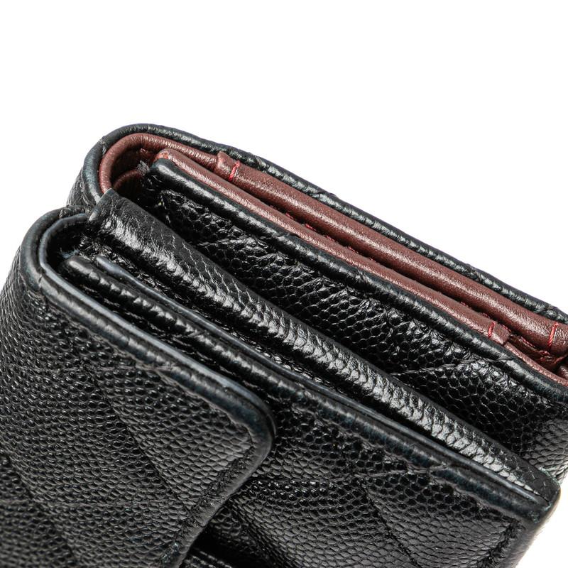 CHANEL シャネル マトラッセ ココマーク 三つ折り財布 CHANEL シャネル マトラッセ ココマーク 三つ折り財布