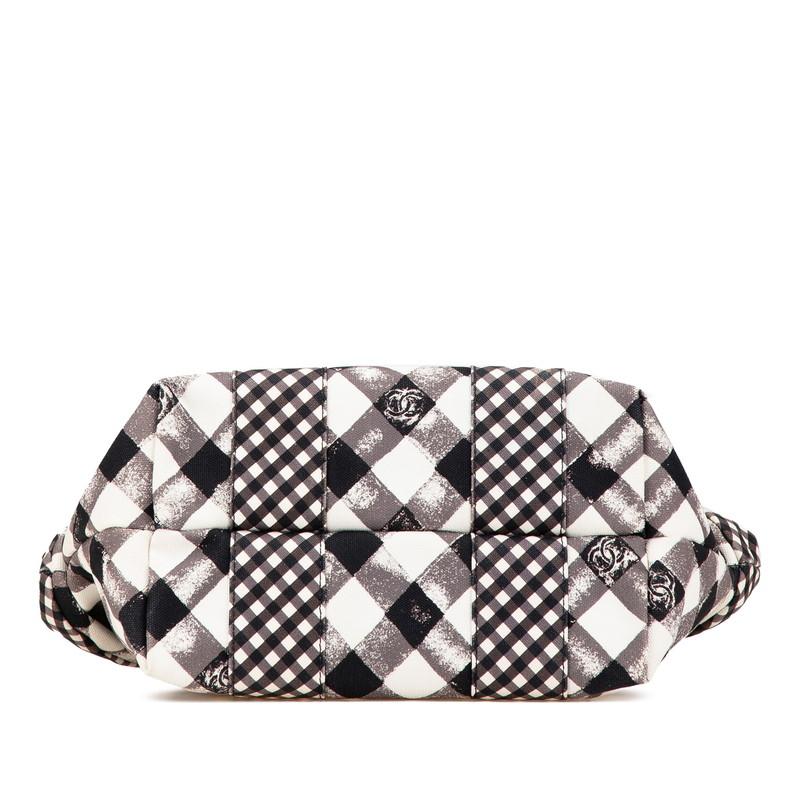 CHANEL ショッピングトート 美品 チェック柄 黒白 非売品 ハンド CHANEL（シャネル） クルーズライン ギンガムチェック ココマーク