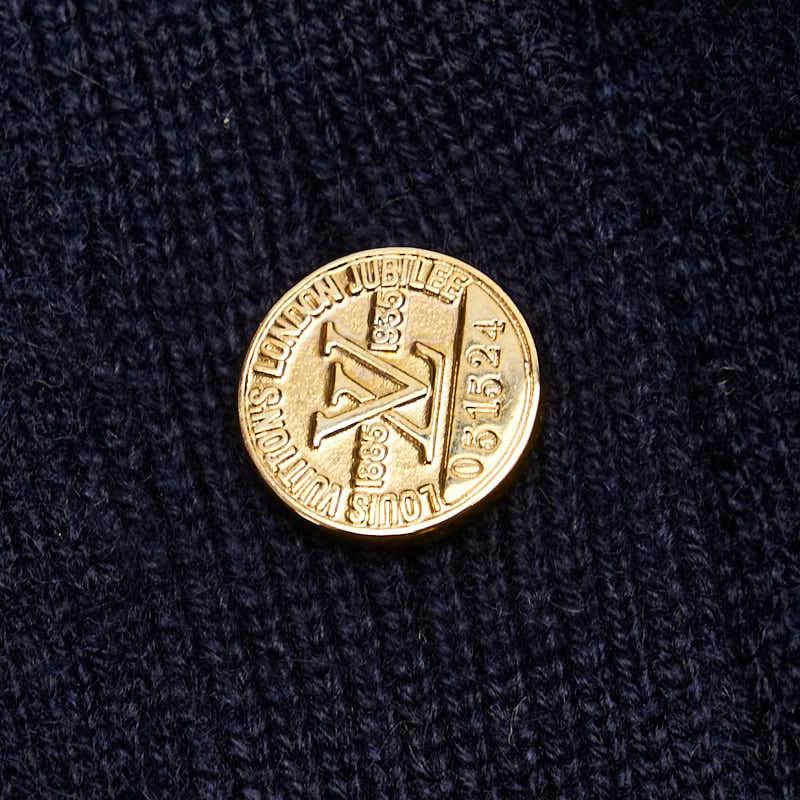 LOUIS VUITTON - 美品 ルイ ヴィトン ロゴボタン ロング ニットカーディガン サイズ:S カシミヤ レディース LOUIS VUITTON 【234-93732】 LOUIS VUITTON（ルイ・ヴィトン） ルイ ヴィトン ロゴボタン ロング