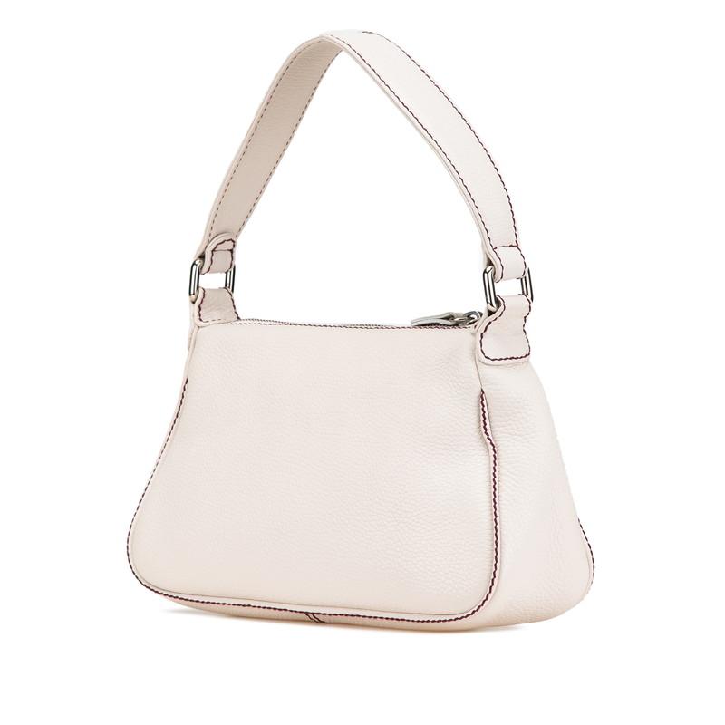 CHANEL（シャネル） ロゴ フリンジ ワンショルダーバッグ アイボリー