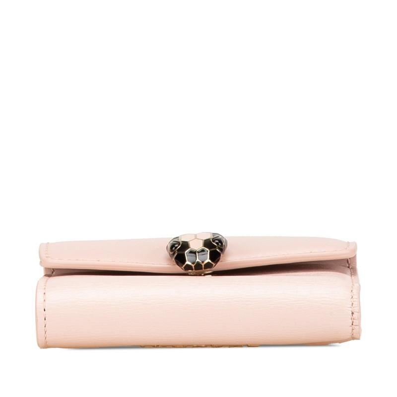 ブルガリ　三つ折り財布　セルペンティ　コンパクトウォレット　ピンク　レディース BVLGARI（ブルガリ） セルペンティ フォーエバー コンパクトウォレット