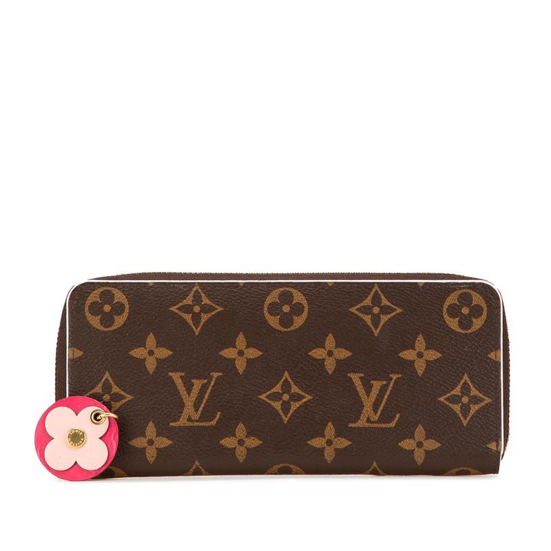 ルイ ヴィトン モノグラム ポルトフォイユ クレマンス フラワーチャーム ラウンドファスナー 長財布 M64201 LOUIS VUITTON 【中古】 LOUIS VUITTON（ルイ・ヴィトン） ルイ ヴィトン モノグラム