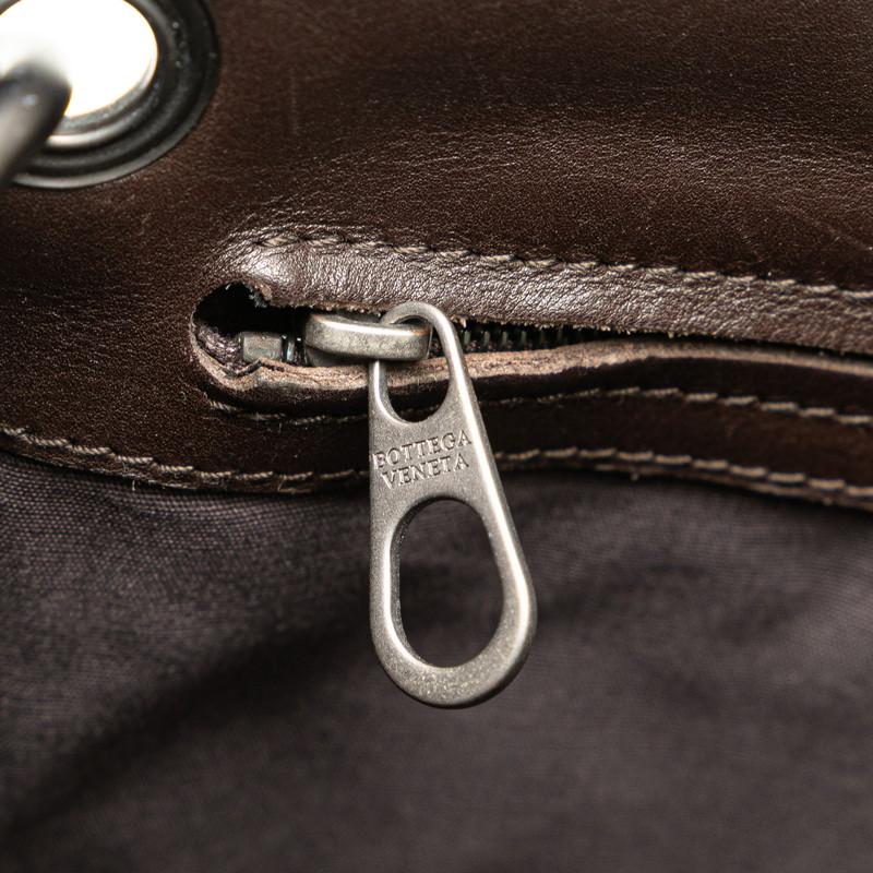 ボッテガヴェネタ イントレチャート 斜め掛け ショルダーバッグ 172736 ブラウン レザー メンズ BOTTEGAVENETA 【中古】_6