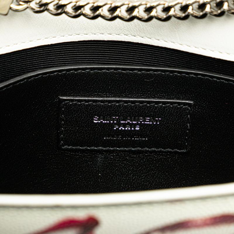 サンローラン YSLロゴ ケイト リップ プリント チェーン ショルダー 