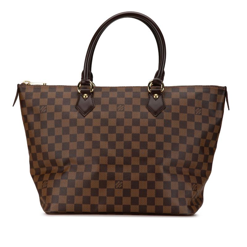 ルイ ヴィトン ダミエ サレヤMM ハンドバッグ ショルダーバッグ N51182 ブラウン PVC レザー レディース LOUIS VUITTON 【中古】 LOUIS VUITTON（ルイ・ヴィトン） ルイ ヴィトン ダミエ サレヤMM