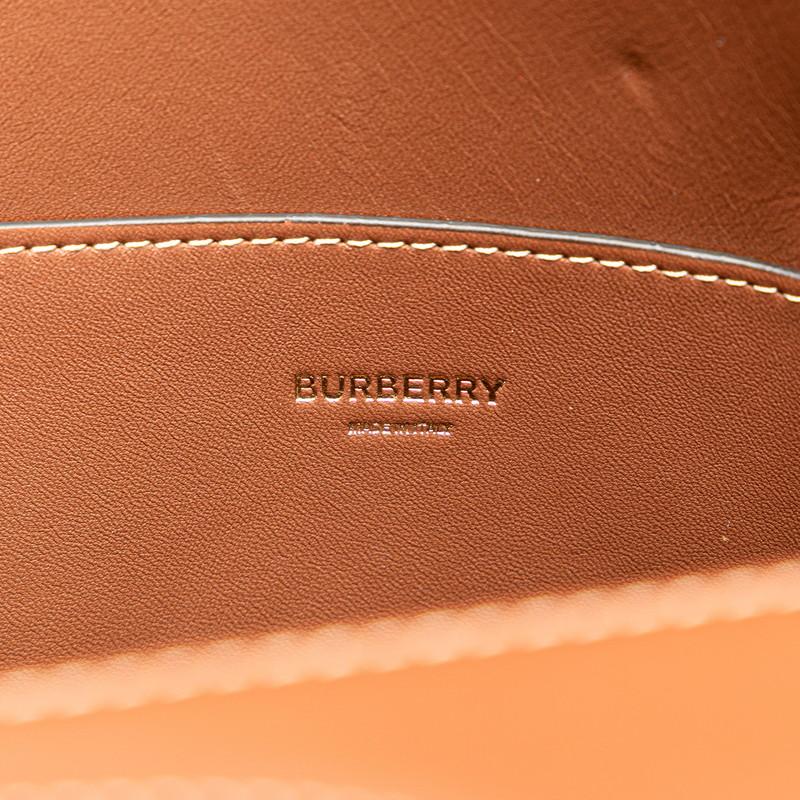 BURBERRY（バーバリー） トップステッチ クロコ型押し ハンドバッグ