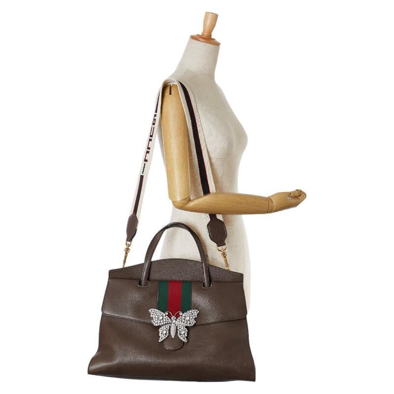 GUCCI（グッチ） トーテム バタフライビジュー ハンドバッグ 