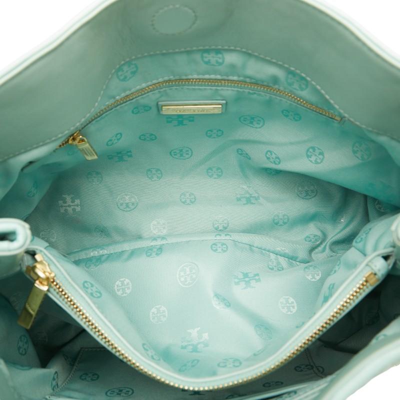Tory Burch ミントグリーン トートバッグ TORY BURCH トリーバーチ キルティング チェーン トートバッグ