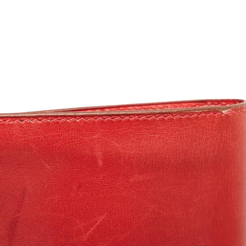 HERMES エルメス ソミュール ディアンヌ 長財布 ルージュヴィフ レッド 