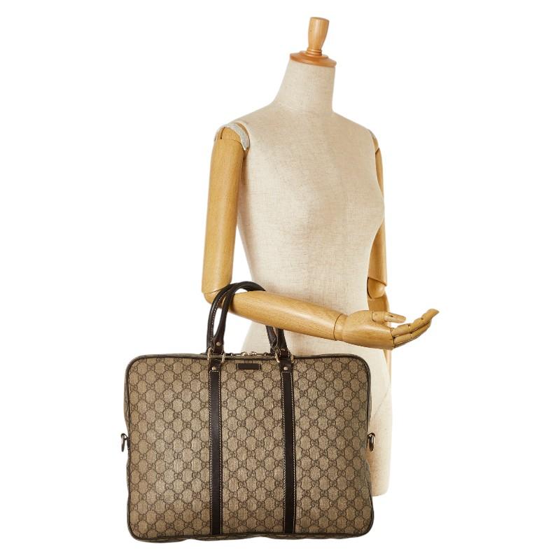 グッチ GUCCI ビジネスバッグ GGスプリーム ブラウン系 GUCCI グッチ GGスプリーム ビジネスバッグ ブリーフケース 書類