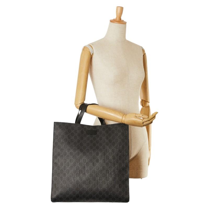 GUCCI グッチ GGスプリーム ハンドバッグ トートバッグ 495559 グレー 