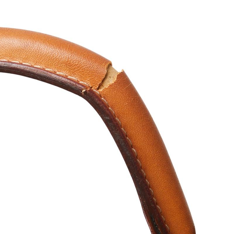 CELINE（セリーヌ） マカダム ハンドバッグ ブラウン PVC レザー