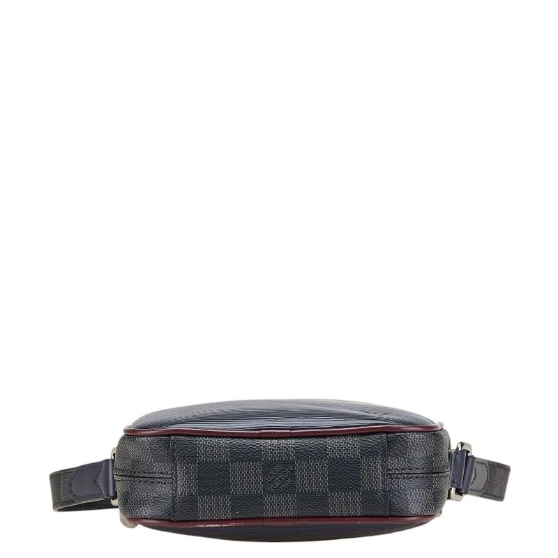 ルイヴィトン LOUIS VUITTON ダヌーヴ スリム M55100 エピ ダミエグラフィット カバン 斜め掛け ポシェット ショルダーバッグ ダミエグラフィットキャンバス ネイビー LOUIS VUITTON（ルイ・ヴィトン） ルイ ヴィトン エピ ダミエ グラ