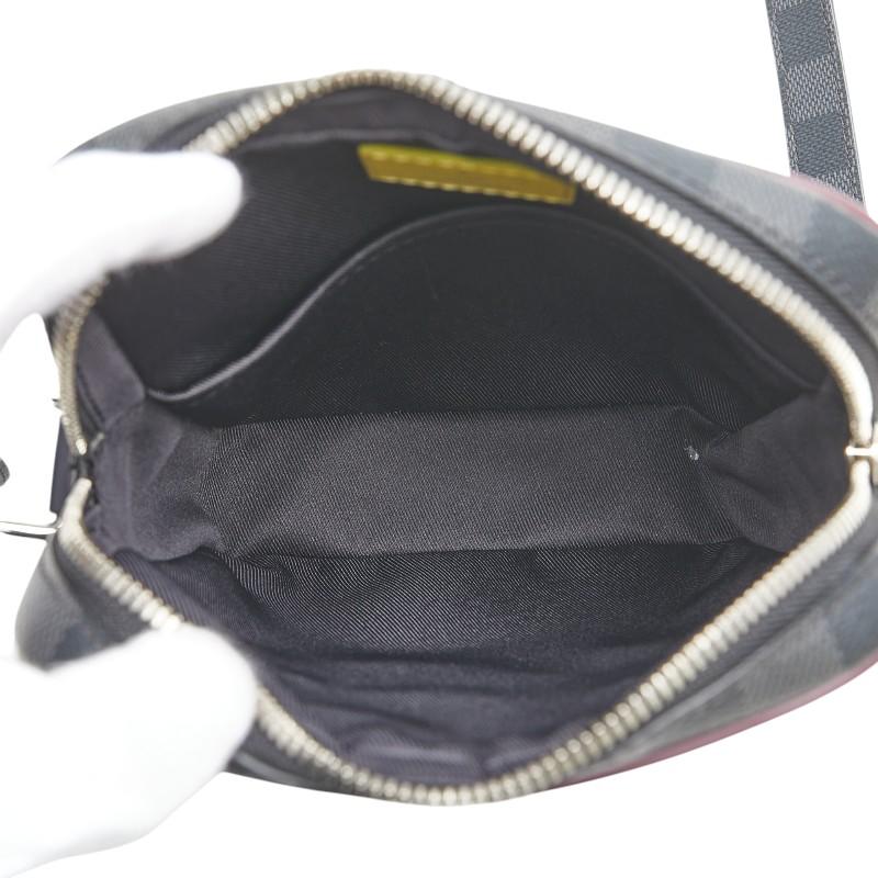 ルイヴィトン LOUIS VUITTON ダヌーヴ スリム M55100 エピ ダミエグラフィット カバン 斜め掛け ポシェット ショルダーバッグ ダミエグラフィットキャンバス ネイビー LOUIS VUITTON（ルイ・ヴィトン） ルイ ヴィトン エピ ダミエ グラ