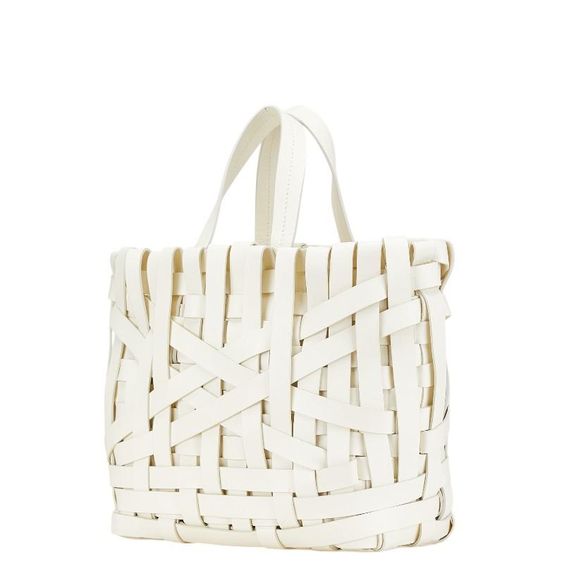 JIL SANDER ジルサンダー WOVEN BASKET MD ハンドバッグ トート