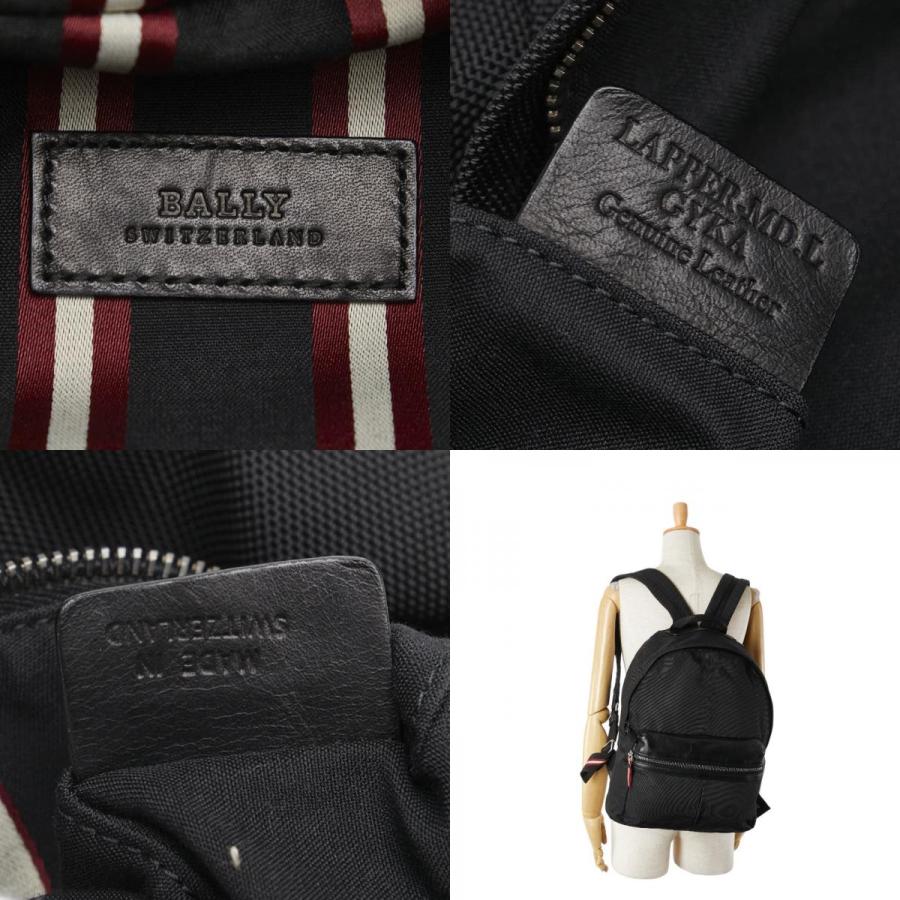 Bally（バリー） リュック バックパック ブラック キャンバス レザー