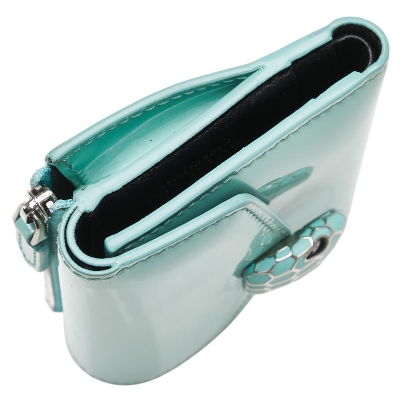 BVLGARI（ブルガリ） セルペンティ フォーエバー 三つ折り財布 ブルー