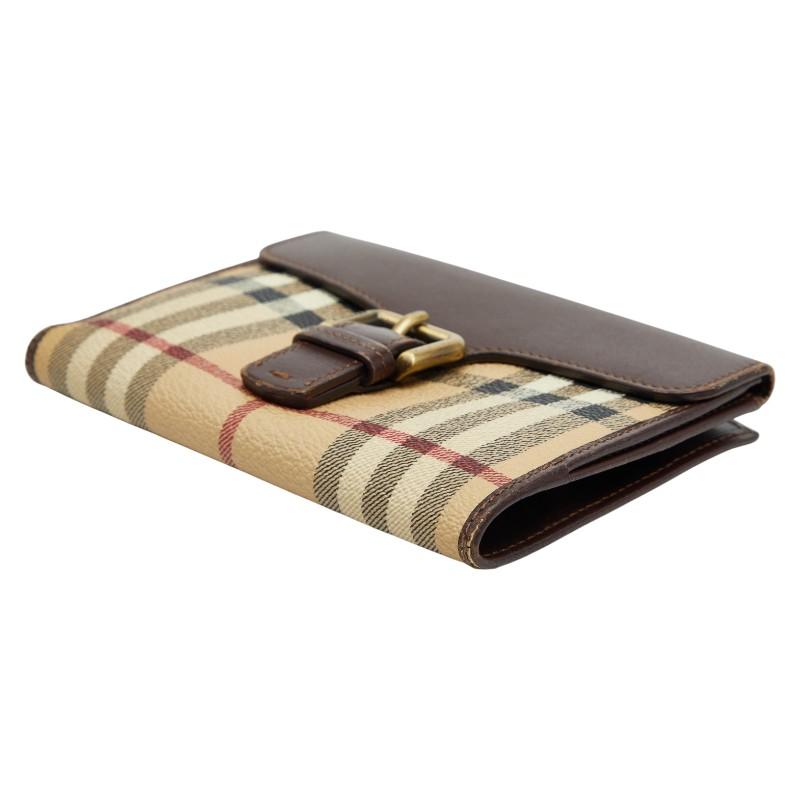 BURBERRY（バーバリー） ノバチェック Wホック 財布 ベージュ ブラウン