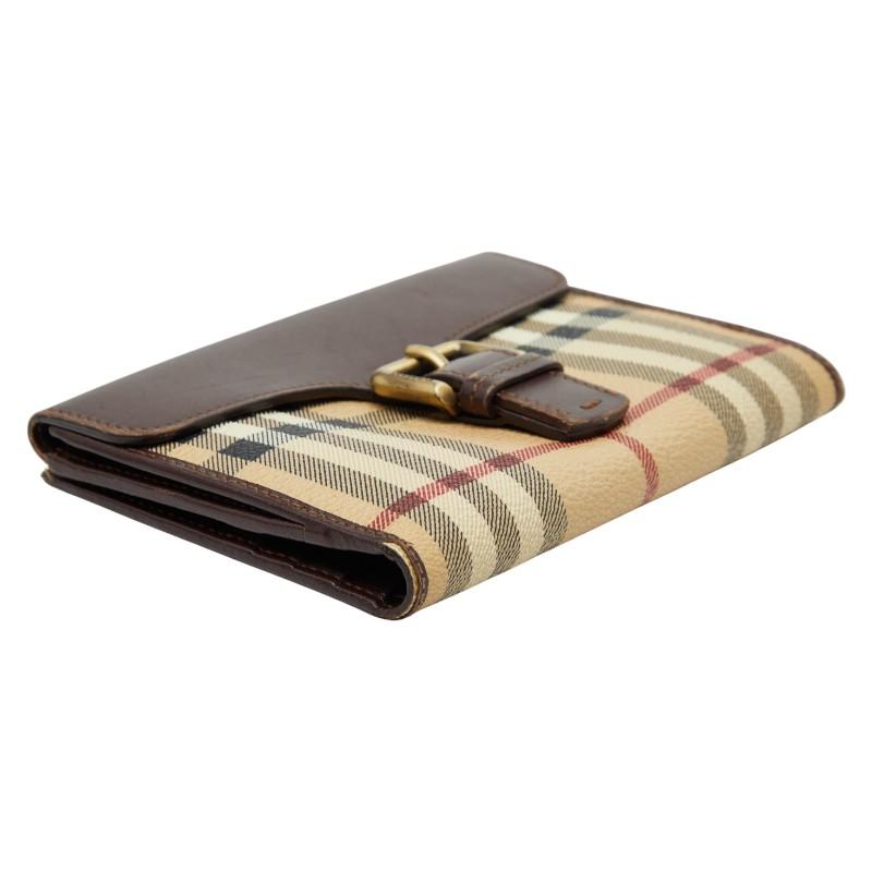 BURBERRY（バーバリー） ノバチェック Wホック 財布 ベージュ ブラウン 