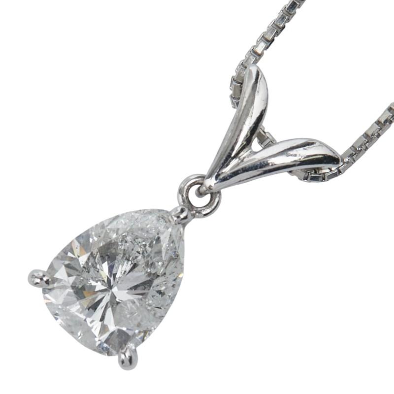 ノーブランド Pt900 プラチナ Pt850 ダイヤモンド1.1ct ネックレス 