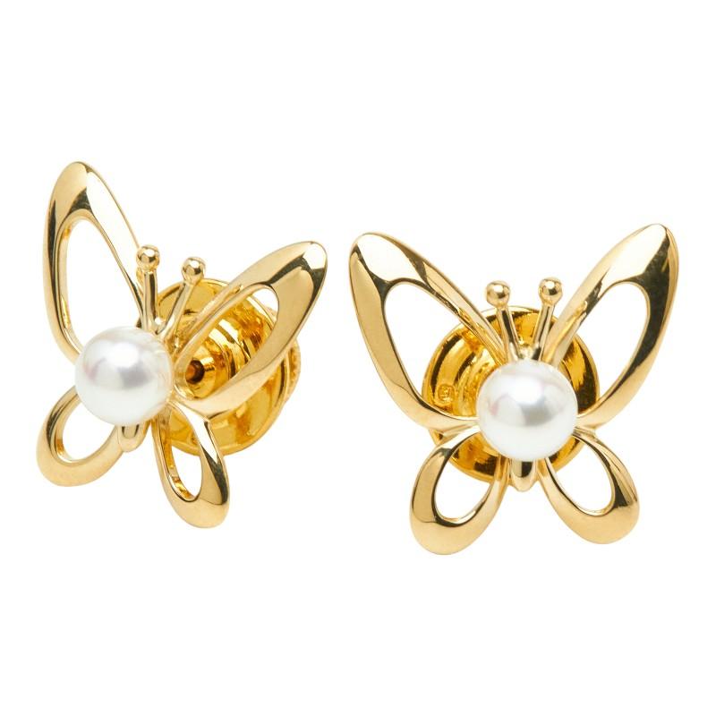 MIKIMOTO（ミキモト） K18 ゴールド パール5.4mm バタフライ 蝶々