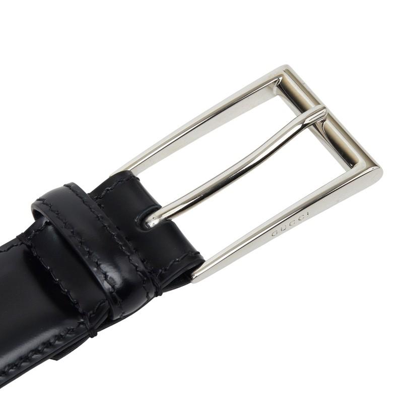 GUCCI（グッチ） GGロゴ ベルト 95cm 474313 ブラック レザー メンズ
