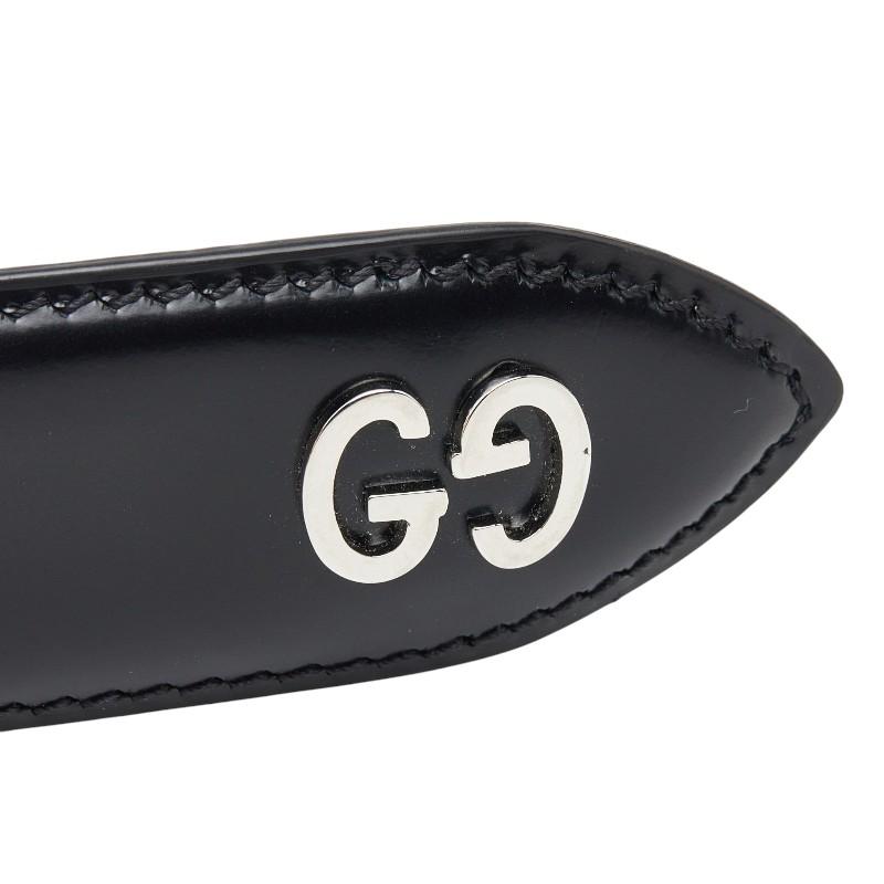 GUCCI（グッチ） GGロゴ ベルト 95cm 474313 ブラック レザー メンズ