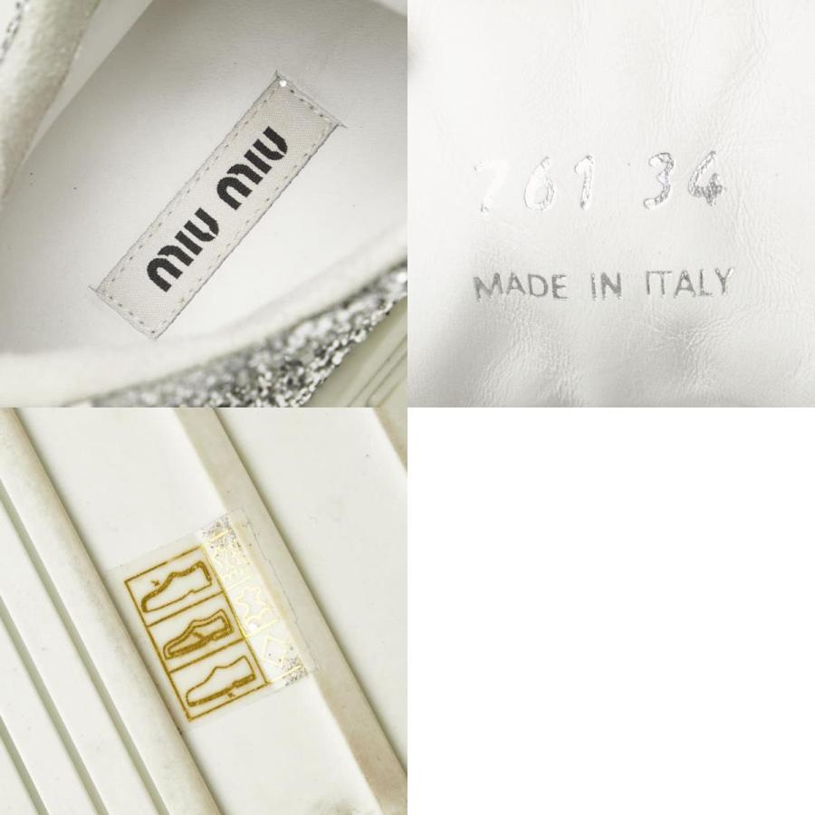 miu ミュウミュウ グリッター スニーカー 厚底 サイズ：34