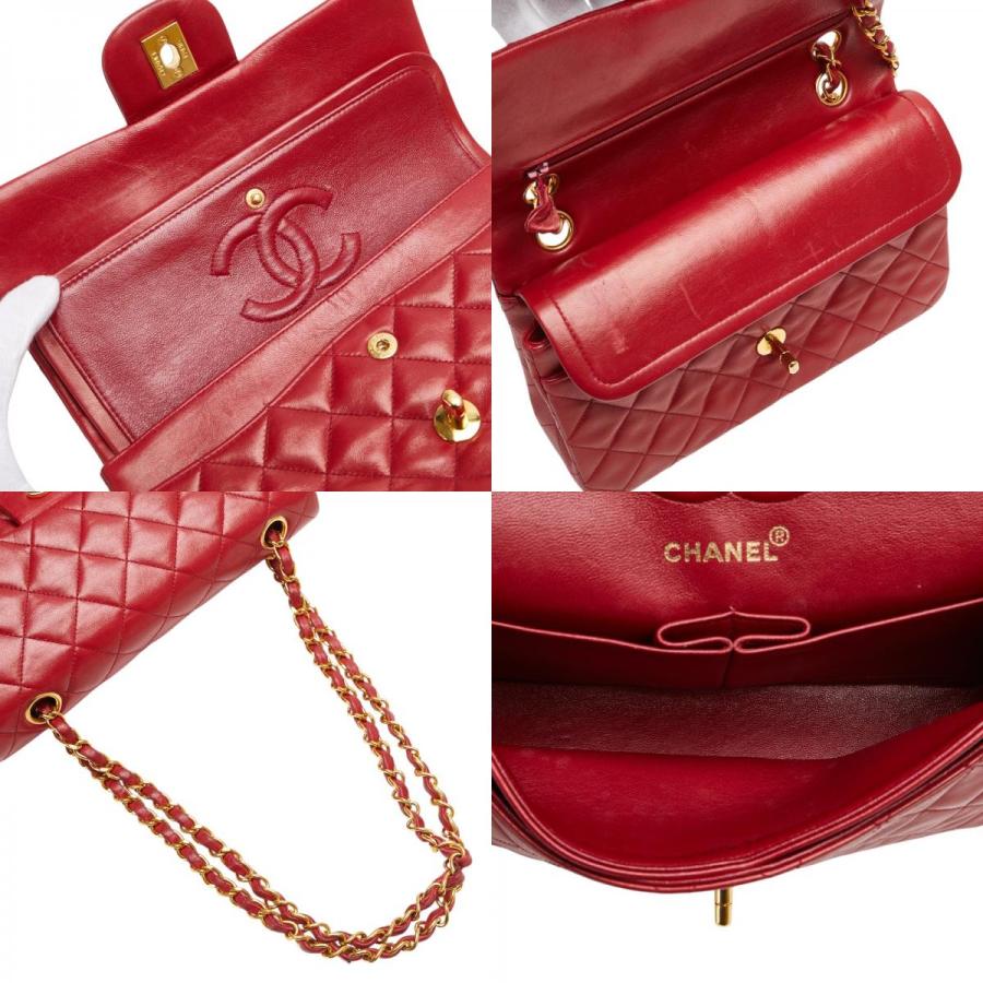 良品 CHANEL シャネル ココマーク マトラッセ 23 ラムスキン ダブルフラップ ダブルチェーン ショルダー バッグ ブラック a6399a CHANEL - 良品 CHANEL シャネル ココマーク マトラッセ 23 ラムスキン
