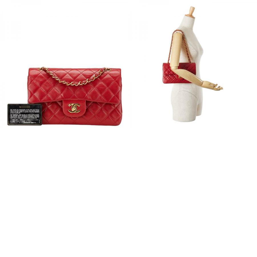【希少】シャネル　マトラッセ　ココマーク　傘　レッド CHANEL（シャネル） マトラッセ23 ダブルフラップ ココマーク チェーン