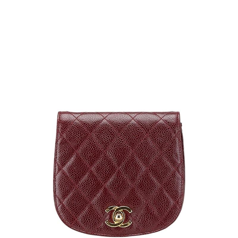 CHANEL（シャネル） マトラッセ ココマーク ポーチ ボルドー