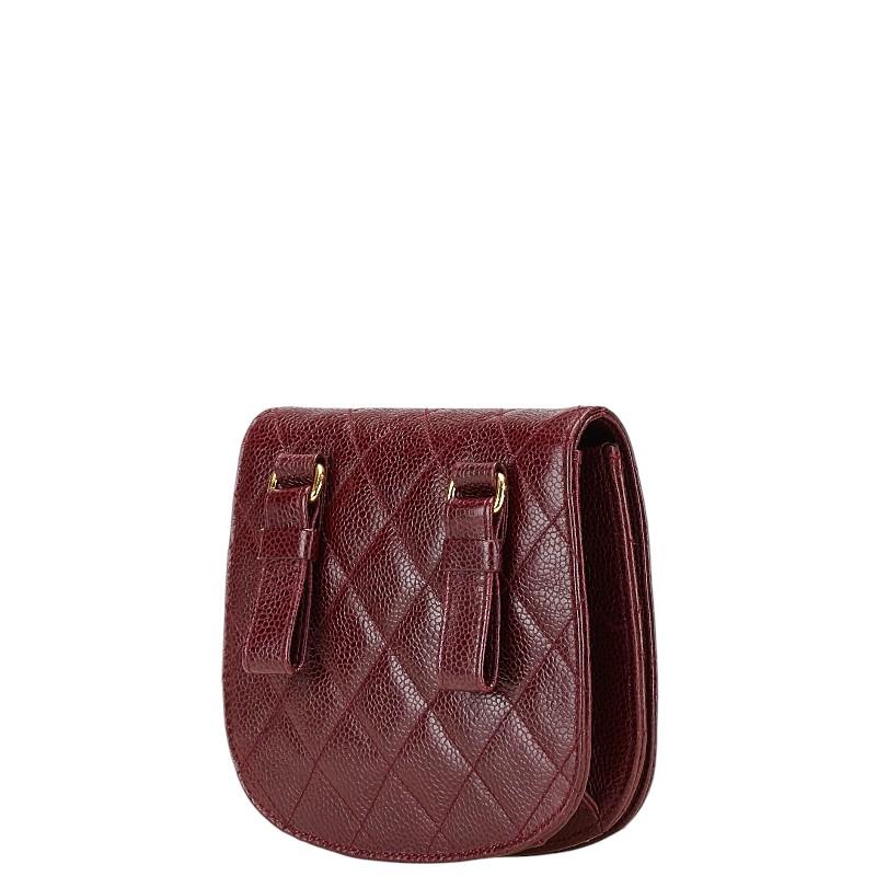 CHANEL（シャネル） マトラッセ ココマーク ポーチ ボルドー ワイン