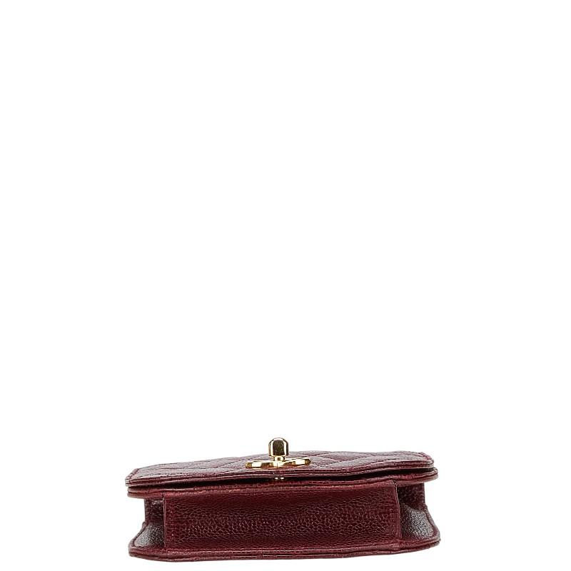 CHANEL（シャネル） マトラッセ ココマーク ポーチ ボルドー ワイン