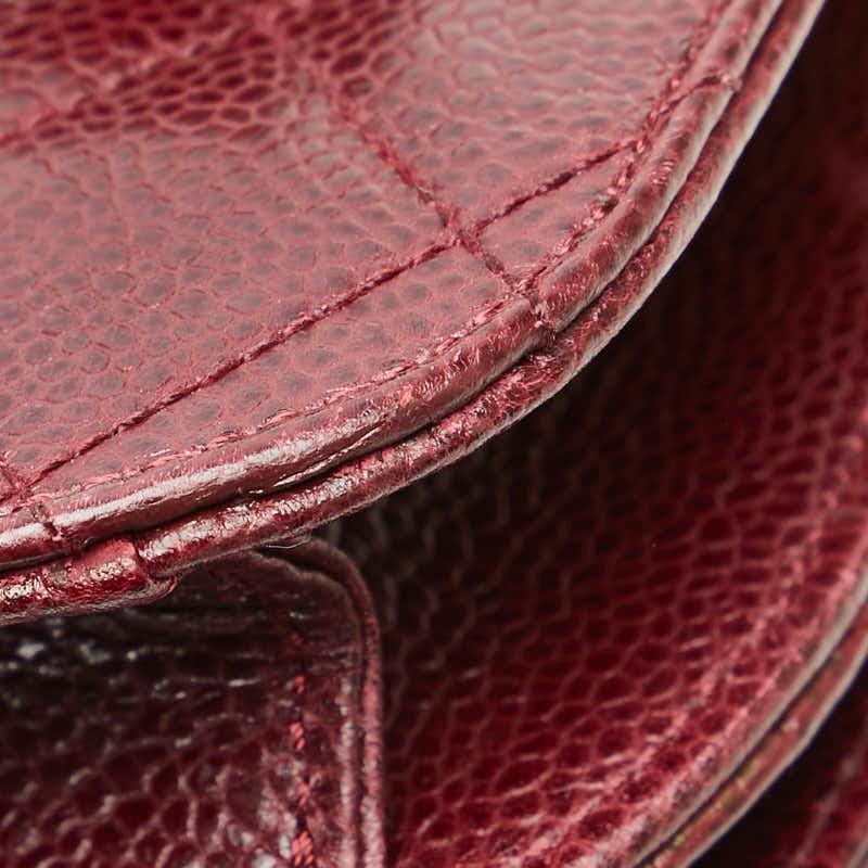 CHANEL（シャネル） マトラッセ ココマーク ポーチ ボルドー ワイン