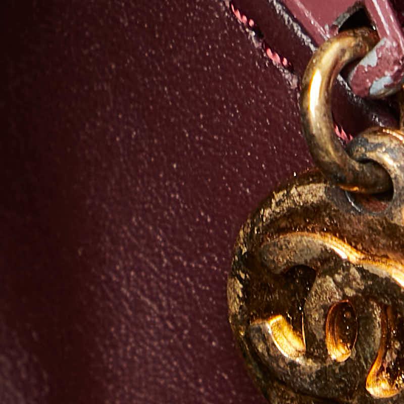 CHANEL（シャネル） マトラッセ ココマーク ポーチ ボルドー ワイン
