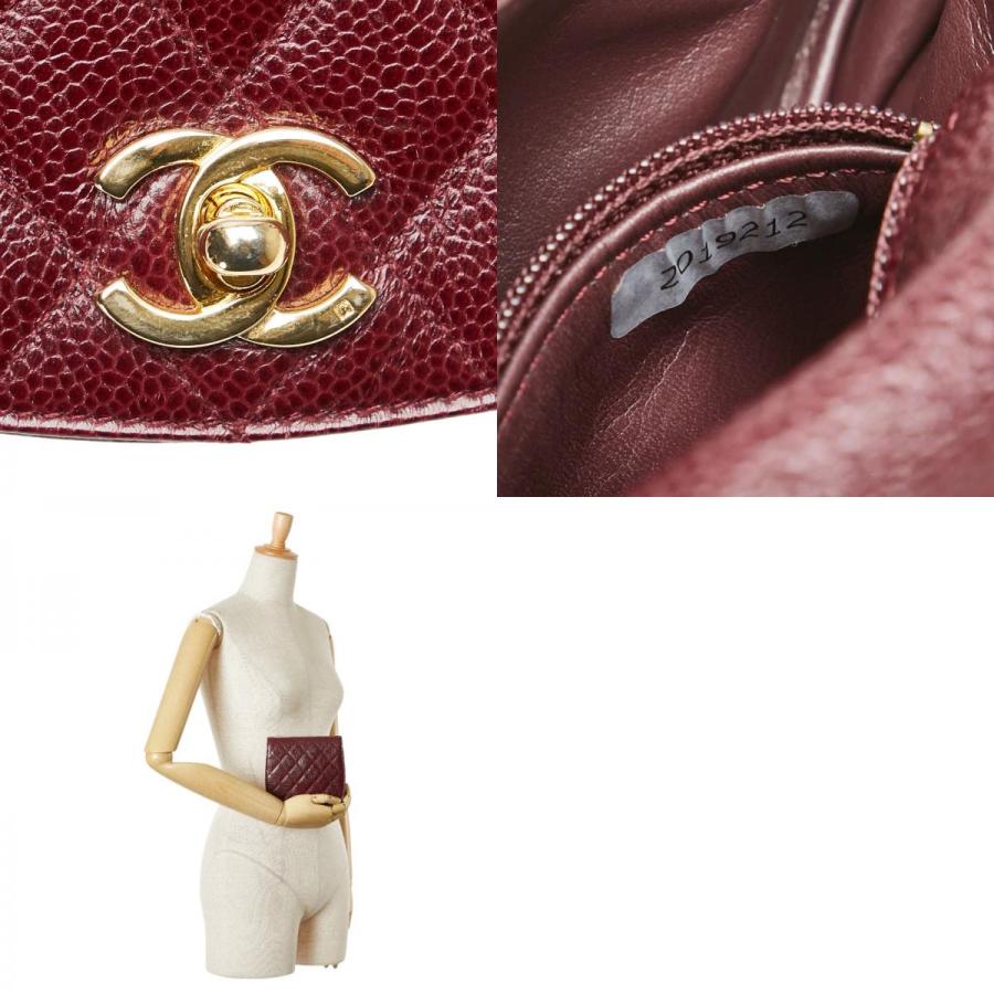 CHANEL（シャネル） マトラッセ ココマーク ポーチ ボルドー ワイン