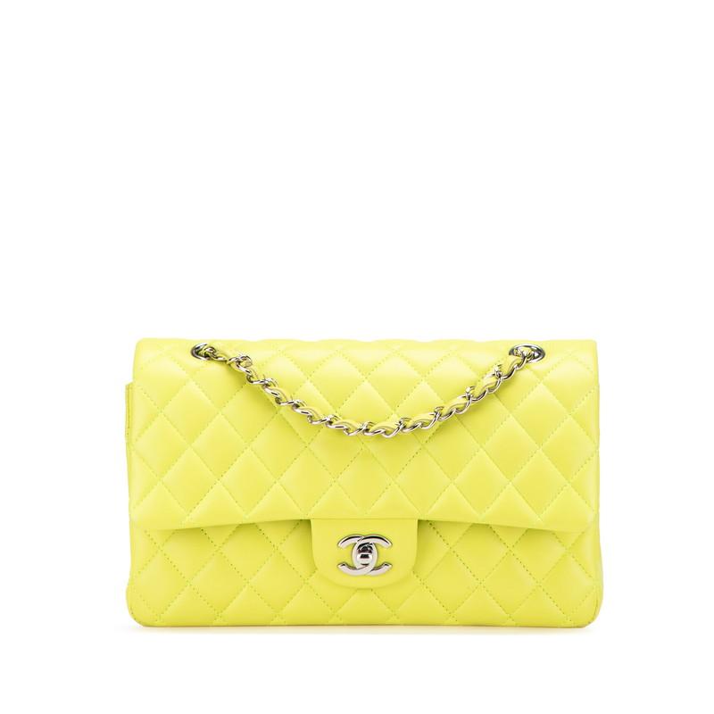シャネル マトラッセ25 ココマーク Wフラップ チェーン ショルダーバッグ ハンドバッグ ラムスキン レディース CHANEL 【243-08566】 CHANEL（シャネル） マトラッセ25 ココマーク Wフラップ チェーン