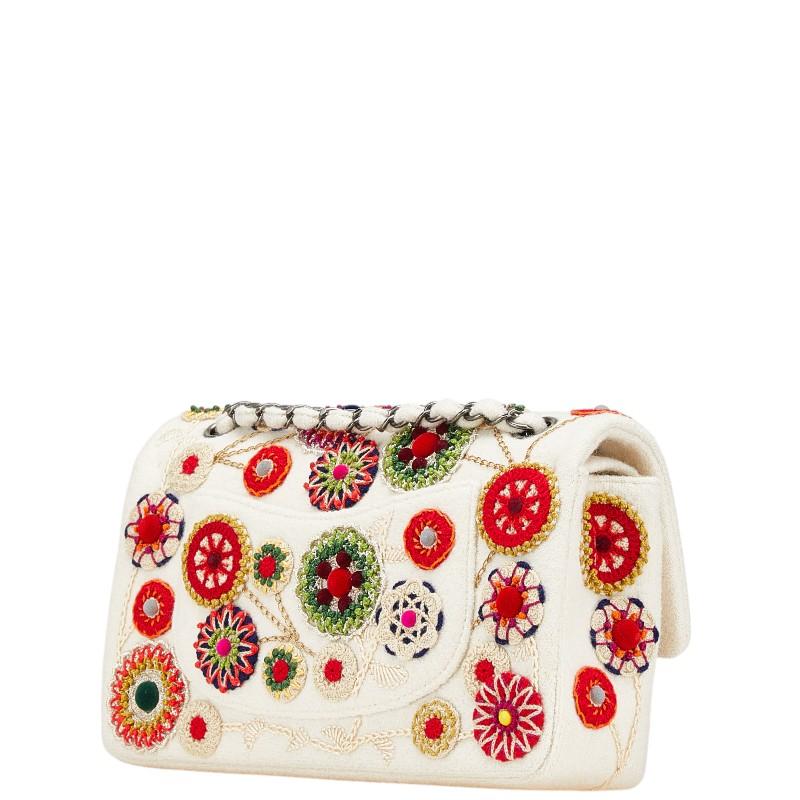 CHANEL（シャネル） マトラッセ ココマーク ダブルフラップ フラワー